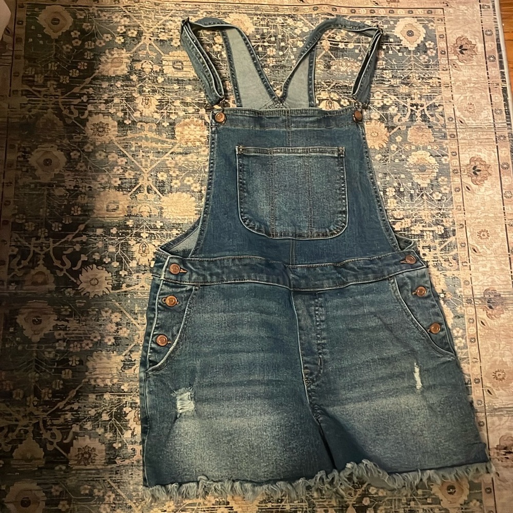 Denim overalls